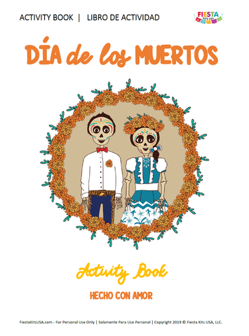 Día de Los Muertos Activity Book (Printable, Digital Download) - Fiesta Kits USA
